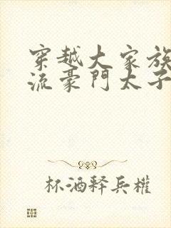 穿越大家族之风流豪门太子爷