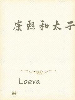 康熙和太子妃封面