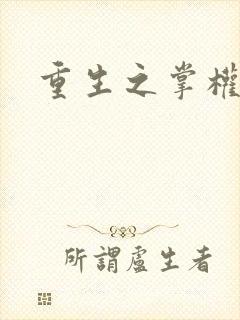 重生之掌权天下封面