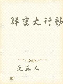 解密大行动