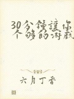 30分钟让你桶个够的游戏软件