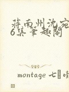 蒋南州沈宛月16集笔趣阁封面