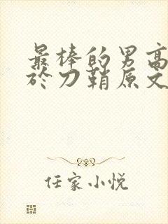 最棒的男高中生于刀鞘原文阅读