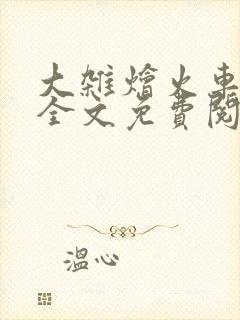 大杂烩火车小说全文免费阅读