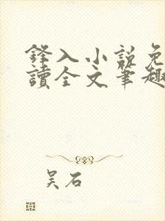 锋入小说免费阅读全文笔趣阁