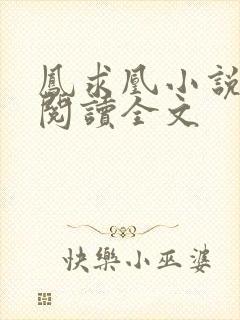 凤求凰小说免费阅读全文封面