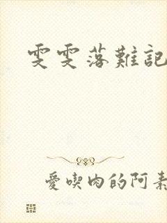 雯雯落难记封面