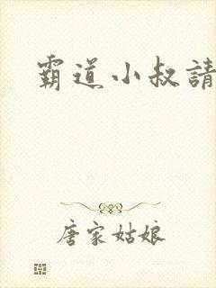 霸道小叔请轻撩