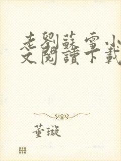 老刘苏雪小说全文阅读下载