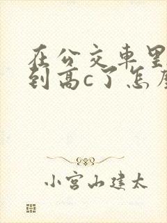 在公交车里c弄到高c了怎么办