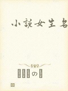 小说女生名字