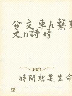 公交车h系列辣文n诗晴