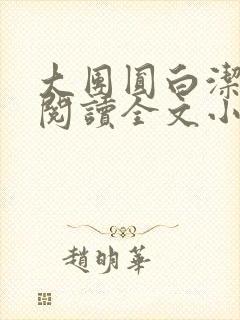 大团圆白洁免费阅读全文小说