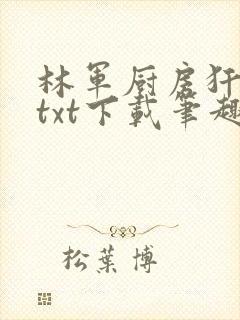 林军厨房犴妈妈txt下载笔趣阁封面