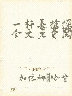 一杆长枪探幽谷全文免费阅读封面