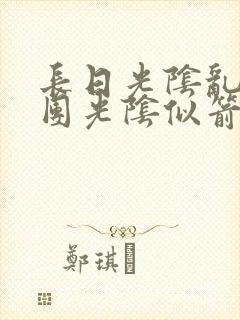 长日光阴乱作一团光阴似箭无弹窗封面