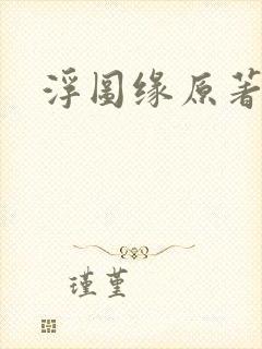 浮图缘原著小说封面