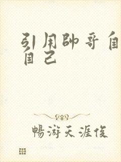 引用帅哥自己玩自己