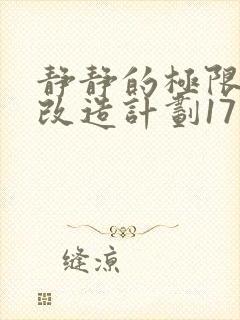 静静的极限自我改造计划17