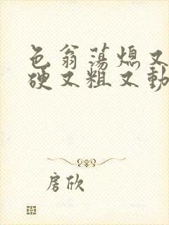 色翁荡熄又大又硬又粗又动态图