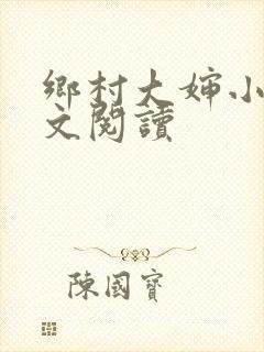 乡村大婶小说全文阅读封面