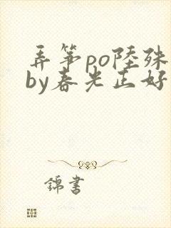 弄筝po陆殊词by春光正好封面