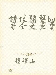 错位关系by东哥全文免费阅读