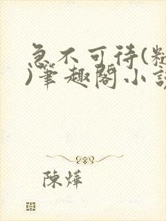 急不可待(糙汉)笔趣阁小说内容封面