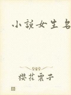 小说女生名字