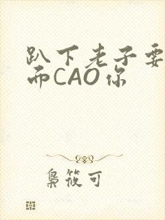 趴下老子要从后面CAO你