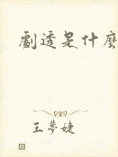 剧透是什么意思