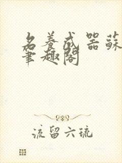 名养成器苏沫沫笔趣阁封面