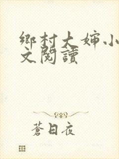 乡村大婶小说全文阅读