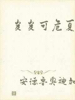 岌岌可危夏小正