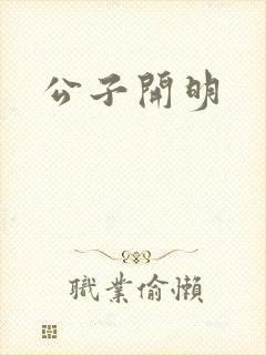 公子开明封面