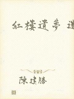 红楼遗梦 迷男封面