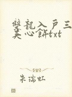 双龙入户三人行夹心饼txt