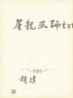 屠龙巫师txt封面