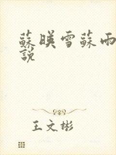 苏映雪苏雨柔小说