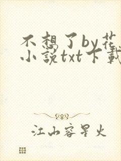 不想了by花卷小说txt下载
