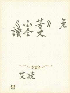 《小芳》免费阅读全文