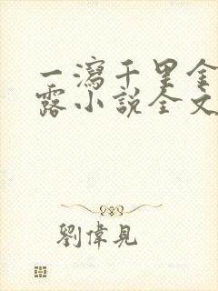 一泻千里金银花露小说全文免费阅读封面