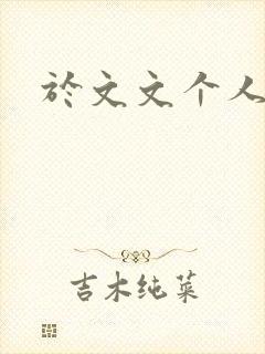 于文文个人简历