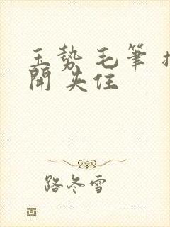 玉势 毛笔 撑开 夹住