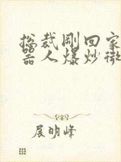 总裁刚回家被机器人爆炒微博