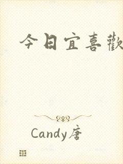 今日宜喜欢封面