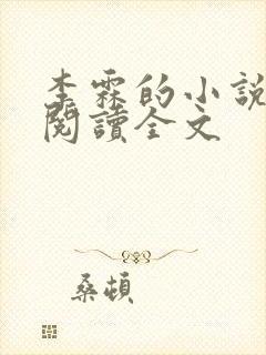 李霖的小说免费阅读全文