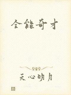 全能奇才封面