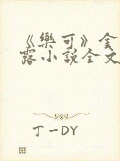 《乐可》金银花露小说全文免费阅读