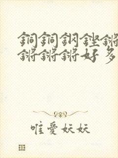 铜铜钢铿锵锵锵锵锵锵好多少阅读